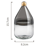 Maxbell 300ml Clear Condiment Pot Seasoning Container for Pepper Countertop Salt Black