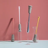 Maxbell Handheld Cup Brush Long Handle Washing Reusable for Washing Glassware Cups