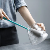 Maxbell Handheld Cup Brush Long Handle Washing Reusable for Washing Glassware Cups