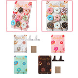 Maxbell Reusable Donut Wall Stand for Donut Party Supplies Bridal Shower Decorations White