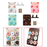 Maxbell Reusable Donut Wall Stand for Donut Party Supplies Bridal Shower Decorations White