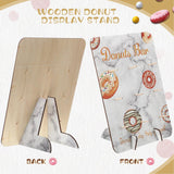 Maxbell Reusable Donut Wall Stand for Donut Party Supplies Bridal Shower Decorations White