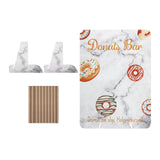Maxbell Reusable Donut Wall Stand for Donut Party Supplies Bridal Shower Decorations White