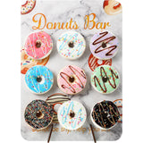 Maxbell Reusable Donut Wall Stand for Donut Party Supplies Bridal Shower Decorations White