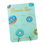 Maxbell Reusable Donut Wall Stand for Donut Party Supplies Bridal Shower Decorations Cyan