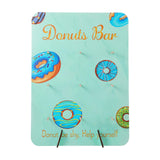 Maxbell Reusable Donut Wall Stand for Donut Party Supplies Bridal Shower Decorations Cyan
