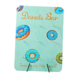 Maxbell Reusable Donut Wall Stand for Donut Party Supplies Bridal Shower Decorations Cyan