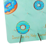 Maxbell Reusable Donut Wall Stand for Donut Party Supplies Bridal Shower Decorations Cyan