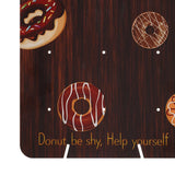 Maxbell Reusable Donut Wall Stand for Donut Party Supplies Bridal Shower Decorations Brown