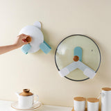 Maxbell Wall Mount Pot Lid Holder Pot Hanger Multipurpose for Cabinet Cutting Board