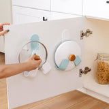 Maxbell Wall Mount Pot Lid Holder Pot Hanger Multipurpose for Cabinet Cutting Board