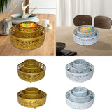 Maxbell 3 Pieces Round Cake Stand Set Display Cupcake Stands for Event Birthday Aureate Style A