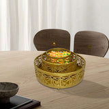 Maxbell 3 Pieces Round Cake Stand Set Display Cupcake Stands for Event Birthday Aureate Style A