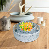 Maxbell 3 Pieces Round Cake Stand Set Display Cupcake Stands for Event Birthday White Style A