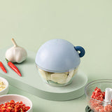 Maxbell Garlic Chopper Portable Food Processor Blender for Food Meat Fruits Blue