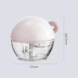 Maxbell Garlic Chopper Portable Food Processor Blender for Food Meat Fruits Pink