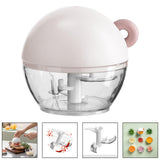 Maxbell Garlic Chopper Portable Food Processor Blender for Food Meat Fruits Pink