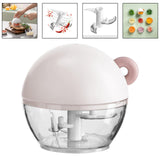 Maxbell Garlic Chopper Portable Food Processor Blender for Food Meat Fruits Pink