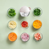 Maxbell Garlic Chopper Portable Food Processor Blender for Food Meat Fruits Pink