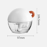 Maxbell Garlic Chopper Portable Food Processor Blender for Food Meat Fruits White