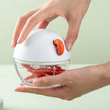 Maxbell Garlic Chopper Portable Food Processor Blender for Food Meat Fruits White