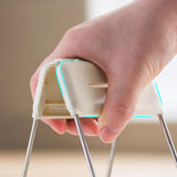 Maxbell Bowl Plate Clamp Adjustable Sturdy Utensil Holder for Restaurant Oven Baking White