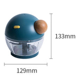Maxbell 500ml Food Processor Vegetable Chopper Blender Manual for Meat Nuts Ginger Blue