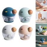 Maxbell 500ml Food Processor Vegetable Chopper Blender Manual for Meat Nuts Ginger Blue