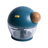 Maxbell 500ml Food Processor Vegetable Chopper Blender Manual for Meat Nuts Ginger Blue
