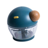 Maxbell 500ml Food Processor Vegetable Chopper Blender Manual for Meat Nuts Ginger Blue