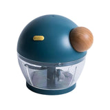 Maxbell 500ml Food Processor Vegetable Chopper Blender Manual for Meat Nuts Ginger Blue