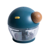 Maxbell 500ml Food Processor Vegetable Chopper Blender Manual for Meat Nuts Ginger Blue