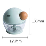 Maxbell 500ml Food Processor Vegetable Chopper Blender Manual for Meat Nuts Ginger green