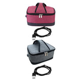 Maxbell USB Lunch Box Electric Thermal Bag Food Warmer for Car Cooking Working Red