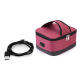 Maxbell USB Lunch Box Electric Thermal Bag Food Warmer for Car Cooking Working Red