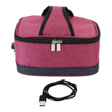 Maxbell USB Lunch Box Electric Thermal Bag Food Warmer for Car Cooking Working Red