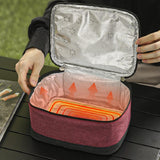 Maxbell USB Lunch Box Electric Thermal Bag Food Warmer for Car Cooking Working Red