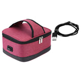 Maxbell USB Lunch Box Electric Thermal Bag Food Warmer for Car Cooking Working Red