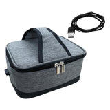 Maxbell USB Lunch Box Electric Thermal Bag Food Warmer for Car Cooking Working Gray