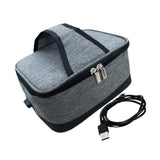 Maxbell USB Lunch Box Electric Thermal Bag Food Warmer for Car Cooking Working Gray