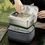 Maxbell USB Lunch Box Electric Thermal Bag Food Warmer for Car Cooking Working Gray