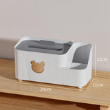 Maxbell Tissue Box Holder Desktop Storage Box Case for Night Stand Office Dresser S White