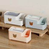 Maxbell Tissue Box Holder Desktop Storage Box Case for Night Stand Office Dresser S White