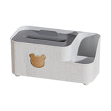 Maxbell Tissue Box Holder Desktop Storage Box Case for Night Stand Office Dresser S White