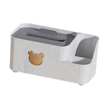 Maxbell Tissue Box Holder Desktop Storage Box Case for Night Stand Office Dresser S White