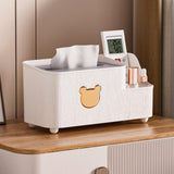 Maxbell Tissue Box Holder Desktop Storage Box Case for Night Stand Office Dresser S White