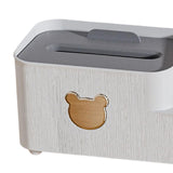 Maxbell Tissue Box Holder Desktop Storage Box Case for Night Stand Office Dresser S White
