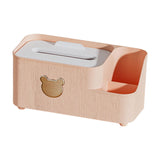 Maxbell Tissue Box Holder Desktop Storage Box Case for Night Stand Office Dresser Pink S