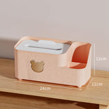 Maxbell Tissue Box Holder Desktop Storage Box Case for Night Stand Office Dresser Pink S