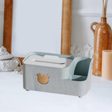 Maxbell Tissue Box Holder Desktop Storage Box Case for Night Stand Office Dresser Green S